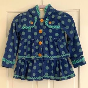 Matilda Jane polka dot corduroy coat